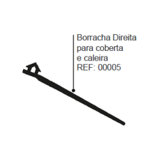 BORRACHA DIREITA PARA COBERTURA E CALEIRA